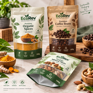 Customized Eco-Friendly Transparent Food Grade Zipper Sealed 500g PE/VMPET Laminated Material Packaging Coffee <b>Beans</b> <b>Bag</b> Chewing - Product Image 1
