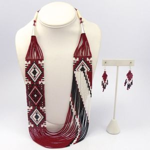 Stylish Glass Seed Beads Necklace <b>Set</b> Handmade Fashion Jewelry Accessories for Women Casual Outfit Collection - Product Image 1