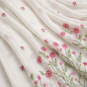 Tissu brodé fantaisie pour vêtements, tissu à broder pour fabricants de robes, fournisseur et exportateur pour le commerce international. - Product Image 4