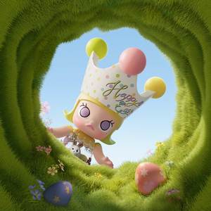 Authentique MEGA ROYAL MOLLY 1000% <span class=keywords><strong>Mickey</strong></span> et ses amis Joyeuses Pâques, grande figurine articulée de 90 cm et objet de collection en vinyle pour les fans - Product Image 4
