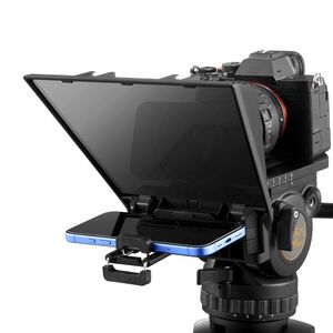 Teleprompter portatile da 8 pollici per Webcam e Smartphone apparecchiature essenziali di Live Streaming per lo Streaming in movimento - Product Image 1
