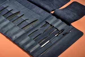 Bolsa Organizadora de Cuchillos de Cocina Portátil Personalizada, Bolsa de Herramientas de Mano Resistente para Barbacoa, Bolsa de Cuero para Cuchillos de Chef LKR-0355 - Product Image 5