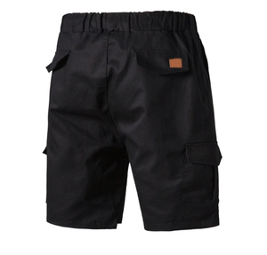 Heren boardshorts met kleurblokken, sneldrogend, elastische taille, tot halverwege de knie, sportief casual zwemkleding, rood-blauw paneeldesign - Product Image 3