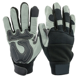 Gants de sécurité Amara en néoprène avec manchette, en cuir synthétique, pour mécaniciens, avec dos laminé en Spandex, protection industrielle des mains - Product Image 4