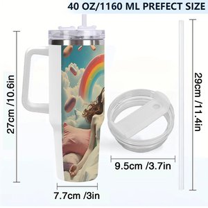 Custom <b>Insulated</b> <b>Cup</b> 40oz Stainless Steel Tumbler For Music Festival Concert Merchandise - Product Image 4