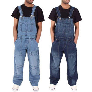 NUEVOS Overoles de Mezclilla para Hombre, Pantalones Cargo, Jeans Holgados y Elegantes con Múltiples Bolsillos y Botones, para Todas las Temporadas - Product Image 4