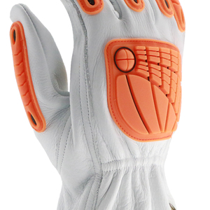 Guantes de Seguridad de Dedo Completo, Transpirables, Resistentes al Viento, Antideslizantes, Resistentes a Impactos, de Cuero, con Cierre Ajustable en la Muñeca, para Trabajo al Aire Libre, Unisex - Product Image 6