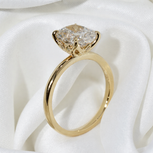 2026 Hot Selling Certified 1 CT Oval Cut Lab Grown Diamond in 14K Gold Minimalist Solitaire Engagement Ring Women Fine Jewelry - Product Image 2