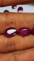 Pierre de rubis rouge naturel facettée, pierre précieuse classique pour la création de bijoux et les conceptions personnalisées