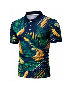Camisa Polo Casual de Golf para Hombre, 100% Algodón, Transpirable, Manga Corta, con Botones, Ropa de Playa, Moda de Verano - Product Image 2