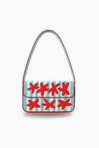 Bolso de Hombro con Diseño Único de Estrellas de Mar Naranjas y Cuentas, Bolso de Mano con Estampado de Olas Azules y Cuentas de Vidrio, Bolso de Playa de Verano para Mujer - Product Image 2