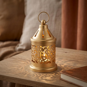 <b>Lantern</b> Candle Holder Decorative Hanging <b>Tealight</b> <b>Lantern</b> Moroccan Style Cutout Candle Holder for Home Wedding Party Table Decor - Product Image 2