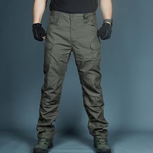 Wholesale Stacked Cargo Pants <b>Men</b> High Quality 6 Pocket Casual Lightweight Canvas Drawstring Closure Baggy Pants - Product Image 2