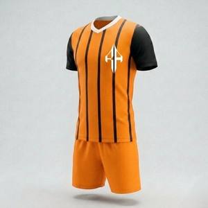 Uniforme de Fútbol de Primera Calidad con Cuello en V, Diseño OEM, Tela 100% Poliéster, Color Liso - Product Image 4