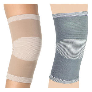 สนับเข่าแบบถักจากไนลอน ยาง และสแปนเด็กซ์ ปรับได้สำหรับผู้ใหญ่ ป้องกันการบาดเจ็บ ทนทานต่อการฉีกขาด เหมาะสำหรับผู้ป่วยโรคข้ออักเสบ - Product Image 4