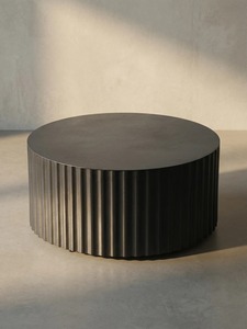 Mesa de Centro Redonda de Diseño Moderno con Tapa de Vidrio Templado y Estructura Metálica, Mueble Decorativo Contemporáneo para Sala de Estar - Product Image 6