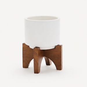 Top Quality Wooden Plant Stand Handcrafted Acacia Wood Planter Holder <b>for</b> Indoor Decor Design Small Wood <b>Stool</b> Riser - Product Image 2