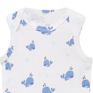 Body de Bebé 100% Algodón, Cuello Redondo, Manga Corta, Cierre de Broches en la Entrepierna, Fácil de Cambiar, Transpirable, Suave para la Piel, Mono Cómodo para el Uso Diario del Bebé - Product Image 3