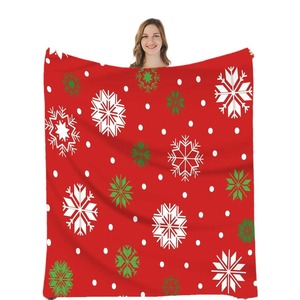 Custom Christmas Fleece <b>Blanket</b> Printed Wearable Polar Fleece Soft Holiday Design Classic Style - Product Image 4