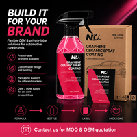Revêtement en spray céramique au graphène 500ml – Entretien rapide par pulvérisation et essuyage pour brillance, lissage et effet hydrofuge