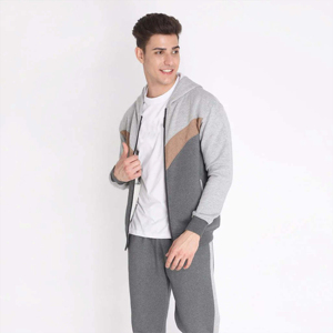 Men's Custom Color Printed Oversized Track Suit Winter <b>Hoodie</b> Sweatpants Jogger Sets Cargo Pants New Design Solid Pattern - Product Image 1