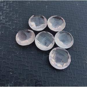 Quartz Rose Naturel Briolette Taille Checker Calibré, Pierre Précieuse Ronde de Qualité en Gros Toutes Tailles - Product Image 4