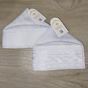 Prix d'usine, vente en gros, Kufi arabe réglable en maille brodée de qualité Qatari pour hommes, exportation du Bangladesh. - Product Image 2