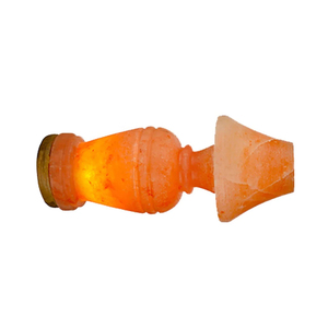 Nueva Lámpara de Sal del Himalaya Natural LED Ecológica Tallada Redonda con Enchufe SB, Decoración para el Hogar y Dormitorio, Tema Floral, para Mesa - Product Image 5