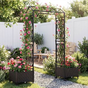 Vasi e Fioriere Autoirriganti da 5,5 Piedi con Graticola e Tetto per Decorazione del Giardino - Product Image 2