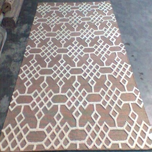 Alfombra de Lana Curvada a Mano con Diseño Personalizado, Alfombra Moderna para Sala de Estar u Hotel, en Varios Colores, con Pelo Suave y Acolchado - Product Image 6