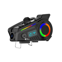 Auriculares para Casco de Motocicleta con Cámara 4K Manos Libres, Bluetooth 6.0, Estéreo HiFi, Reducción de Ruido por IA, Impermeables IP65 y Batería de Larga Duración
