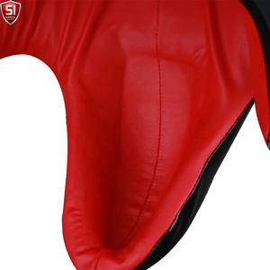แผ่นรองกันกระแทกอวัยวะเพศชาย SUMROOS SI-GG-1925 หนัง PU สีดำแดง สำหรับ MMA คิกบ็อกซิ่ง ฝึกซ้อมทุกฤดู - Product Image 5