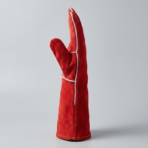 Gants de soudage en cuir de vachette rouge de haute qualité, équipement de protection individuelle, résistants au feu, pour soudeurs MIG/TIG - Product Image 2