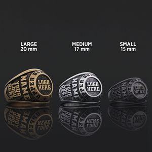 แหวนสั่งทำ BOJ รุ่น 018 สลักชื่อและโลโก้ตามต้องการ แหวนเงินแท้ 925 ชุบทอง ดีไซน์ทำมือ ราคาพิเศษ - Product Image 2