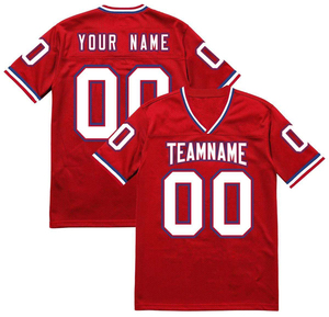 Camisetas de Fútbol Americano Personalizadas 2026 para Hombre y Mujer, Cuello en V, Manga Corta, Tallas Grandes, Impresión Sublimada de Alta Calidad, Nombre y Número del Equipo - Product Image 5
