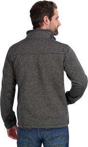 Softshell <b>Jacket</b> <b>Men's</b> LUCIVA Obsidian for High-Performance Coated Canvas Hybrid Sweater-Fleece Stand Front Slim Fit Winter - Product Image 4