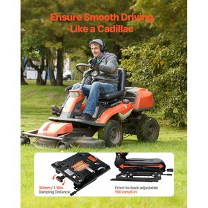Piezas y Accesorios para Cortacésped, Kit de Suspensión de Asiento Universal con Deslizador de Asiento para Cortacésped, Tractor, Montacargas - Product Image 2