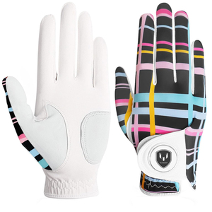 Guantes de Golf Personalizados con Logotipo, Antideslizantes, Suaves y Transpirables, al por Mayor, con Etiqueta Privada, de Cuero, Dedos Completos - Product Image 1