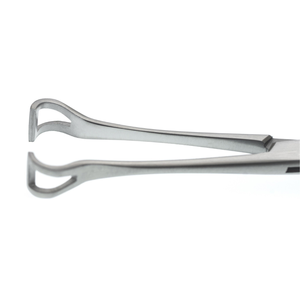 คีมจับผ่าตัด Babcock ขนาด 6-1/4 นิ้ว ปากกว้าง 9 มม. ทำจากเหล็กกล้าไร้สนิม ป้องกันการกระแทก สำหรับการจับยึดในงานผ่าตัด อุปกรณ์ทางการแพทย์ - Product Image 4