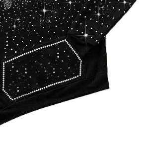 Sweat-shirts surdimensionnés premium entièrement ornés de strass, style streetwear Y2K, avec logo personnalisé, en tissu épais, fournisseur en gros - Product Image 5