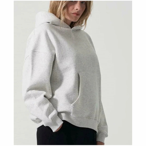 Sweat-shirts et hoodies pour femmes de haute qualité 100% coton, mode, gym, hoodies à épaules tombantes pour femmes - Product Image 3