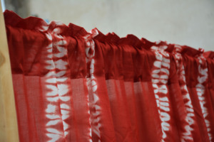 Rideau imprimé tie-dye coloré en coton doux, panneau de fenêtre style bohème pour salon, chambre, appartement, villa, vente en gros - Product Image 3