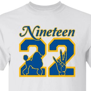 เสื้อยืดพิมพ์ลายซิกม่าแกมมาโรโรว์สีน้ำเงินรอยัล แขนสั้น คอกลม ลายกราฟิก ลำลอง แฟชั่นวิทยาลัย - Product Image 3