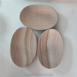 Bandeja Ovalada de Mármol y Madera de Teca, Decoración de Hogar de Piedra Natural de Lujo para Comedor y Sala de Estar, Moderna y Resistente al Fuego - Product Image 5