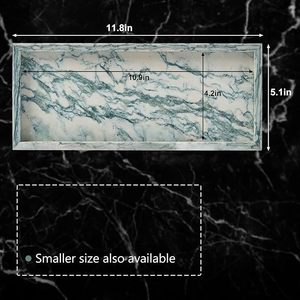 Premium Polished Marble Display <b>Tray</b> for Jewelry, Candles, <b>Perfumes</b> and Stylish Coffee Table Decoration - Product Image 6