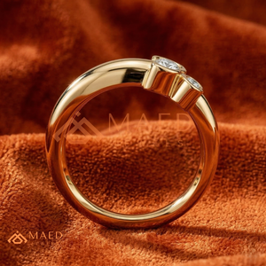 Modern <b>Open</b> <b>Ring</b> for Women Gold Tone Minimalist Wedding Anniversary Jewelry Daily Wear Gift USA - Product Image 2