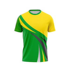 เสื้อยืดคอกลมโพลีเอสเตอร์แห้งเร็วสำหรับผู้ชาย พิมพ์ลายโลโก้ตามสั่ง เสื้อผ้ากีฬาเพื่อการส่งเสริมการขาย เสื้อยืดแบบซับลิเมชั่น - Product Image 4