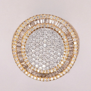 Hot Sale Hip Hop Rose Gold Plated Bezel Setting Iced Out <b>Ring</b> with Moissanite IGI Certified Party Jewelry for Women & <b>Men</b> - Product Image 3