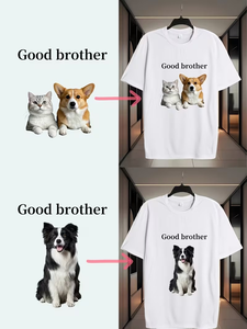 Custom Men's Polyester T-Shirts Crew Neck-Breathable Eco-Friendly Quick Dry Short Sleeve for Holiday Gifts Team Uniforms Music - Product Image 4