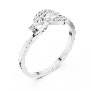Bague de fête élégante 14K en argent bijoux CZ - Product Image 3